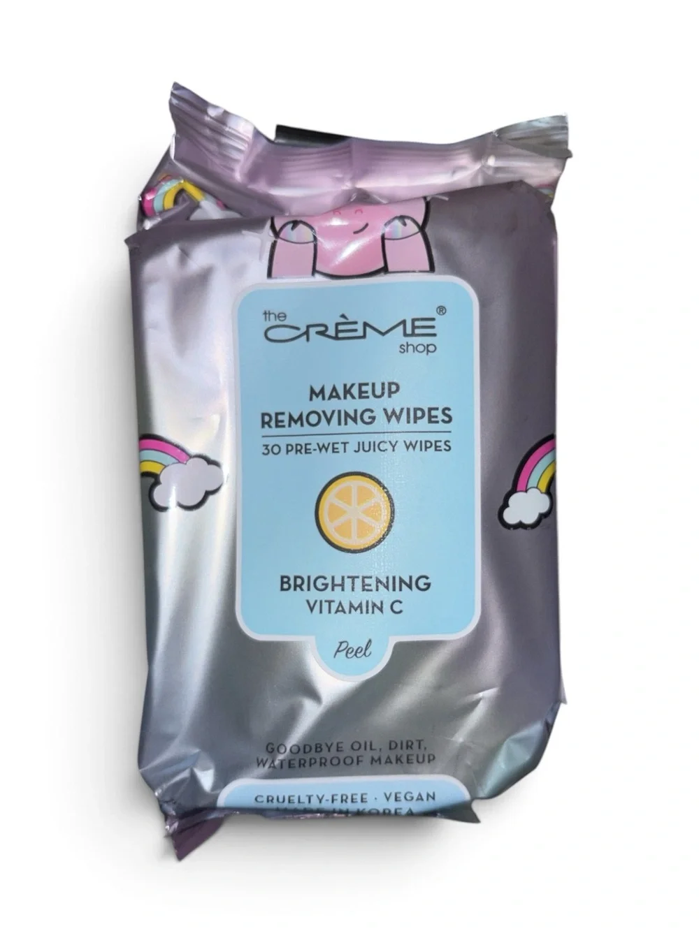 The Crème Shop Pink Makeup Removing Wipes - Vitamin C, 60 Count